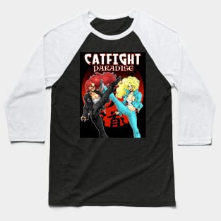 Catfight Paradise Baseball T-Shirt